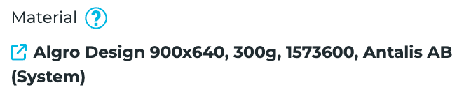 Standardized article display